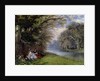 Young ladies by a river by John Edmund Buckley