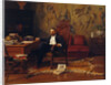 Louis Signorino seated in his study by Gustave Bourgain