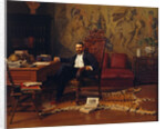 Louis Signorino seated in his study by Gustave Bourgain