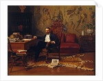 Louis Signorino seated in his study by Gustave Bourgain