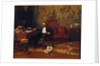 Louis Signorino seated in his study by Gustave Bourgain