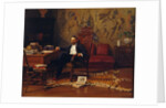 Louis Signorino seated in his study by Gustave Bourgain
