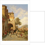 View of Spottorno on the Mediterranean Coast, 19th century by Jacques Carabain