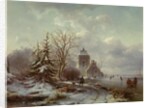 Winter Scene, 19th century by Andreas Schelfhout