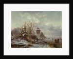 Winter Scene, 19th century by Andreas Schelfhout