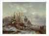 Winter Scene, 19th century by Andreas Schelfhout