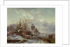 Winter Scene, 19th century by Andreas Schelfhout