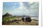 View of the Dutch Coast by Johan Gerard Smits