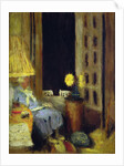 Madame Hessel in her Sitting Room, the Window opened into the Night, 1926-1939 by Edouard Vuillard