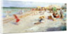 A Busy Beach in Summer by Alois Hans Schram