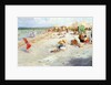 A Busy Beach in Summer by Alois Hans Schram