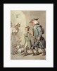 The Bear and Bear Leader - passing the Hotel d'Angleterre, 1776 by Thomas Rowlandson