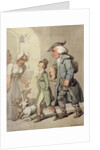 The Bear and Bear Leader - passing the Hotel d'Angleterre, 1776 by Thomas Rowlandson