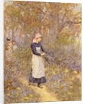 Gathering wood for mother by Helen Allingham