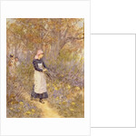 Gathering wood for mother by Helen Allingham
