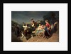 Children with a dog cart by Theodore Gerard