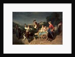 Children with a dog cart by Theodore Gerard