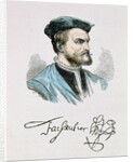 Jacques Cartier illustration from Volume IV of 'Narrative and Critical History of America', 1886 by English School
