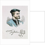 Jacques Cartier illustration from Volume IV of 'Narrative and Critical History of America', 1886 by English School