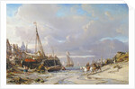 Port en Bretagne, 1861 by Louis Eugene Gabriel Isabey
