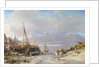 Port en Bretagne, 1861 by Louis Eugene Gabriel Isabey