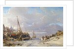 Port en Bretagne, 1861 by Louis Eugene Gabriel Isabey