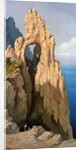 Rocks at Capri by Louis Eugene Gabriel Isabey