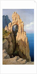 Rocks at Capri by Louis Eugene Gabriel Isabey