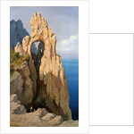 Rocks at Capri by Louis Eugene Gabriel Isabey