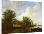 River scene with a View of Overschie, 1651 by Jan Josephsz van Goyen