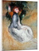 Young Girl Seated, 1885 by Pierre Auguste Renoir