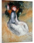 Young Girl Seated, 1885 by Pierre Auguste Renoir