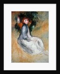 Young Girl Seated, 1885 by Pierre Auguste Renoir
