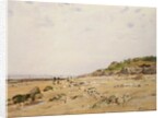 The Beach at Villerville, 1887 by Eugene Bourgeois