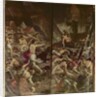 Two organ panel doors depicting the Fiery Serpents infesting the camp of Moses after the death of Aaron, 1600 by Palma Il Giovane (1548-1628)