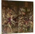Two organ panel doors depicting the Fiery Serpents infesting the camp of Moses after the death of Aaron, 1600 by Palma Il Giovane (1548-1628)