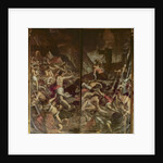 Two organ panel doors depicting the Fiery Serpents infesting the camp of Moses after the death of Aaron, 1600 by Palma Il Giovane (1548-1628)