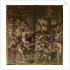 Two organ panel doors depicting the Fiery Serpents infesting the camp of Moses after the death of Aaron, 1600 by Palma Il Giovane (1548-1628)