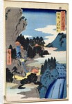 Mountain landscape by Ando or Utagawa Hiroshige