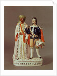 Staffordshire figure of Othello and Iago, c.1858 by English School