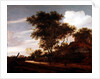 Wooded landscape with children playing on the road by a cottage, 1658 by Salomon van Ruisdael or Ruysdael