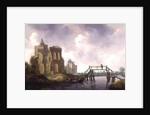 The Bridge at Heemstede, outside Haarlem by Leendert or Leonard Knijff