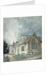 East Bergholt Church, c.1805-11 by John Constable