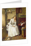Flo Dombey in Captain Cuttle's Parlour by William Maw Egley
