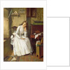 Flo Dombey in Captain Cuttle's Parlour by William Maw Egley