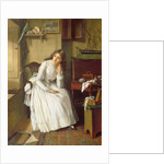 Flo Dombey in Captain Cuttle's Parlour by William Maw Egley