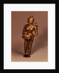 Lamp in the form of Goddess of Fortune, South Indian, early 19th century by Indian School