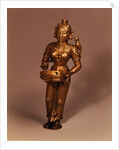 Lamp in the form of Goddess of Fortune, South Indian, early 19th century by Indian School