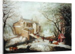 Winter Landscape by Joos or Josse de The Younger Momper