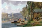 Bougival, 1873 by Emile-Edme Laborne